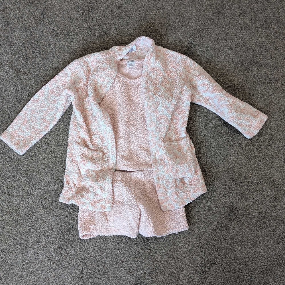 Art Class Pink and White Kids Pajama Set - Picture 1 of 14